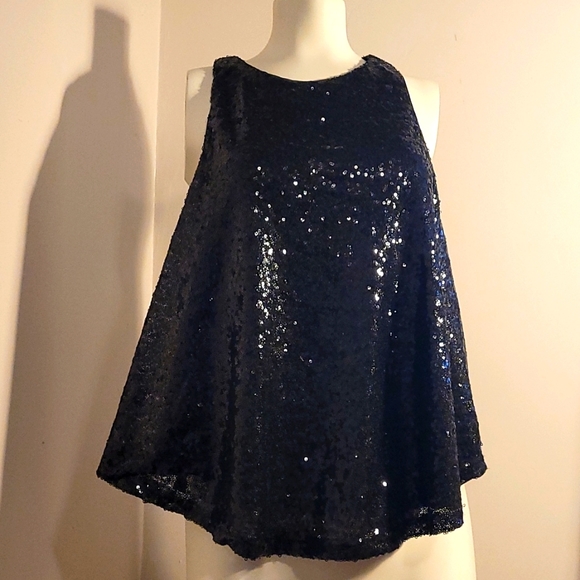 Forever 21 sequined racerback top - Large - Picture 1 of 8